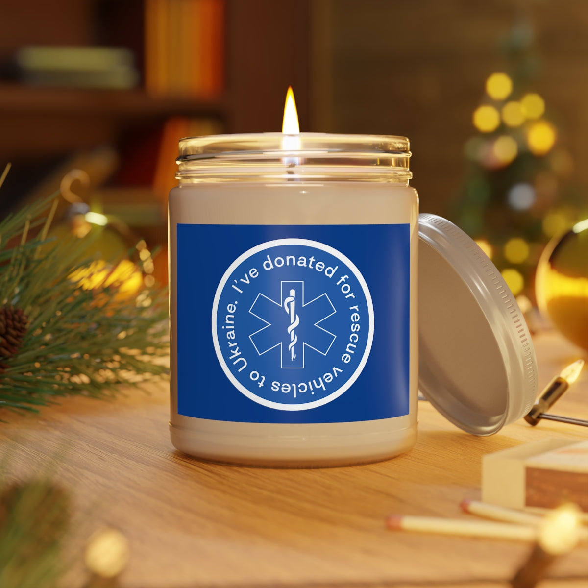 Donated - 100% Ecological Soy Wax Scented Candle (lasts 50-60h)