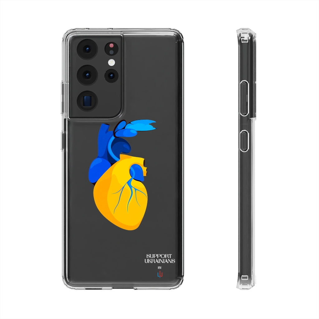 Ukraine Heart Clear Case