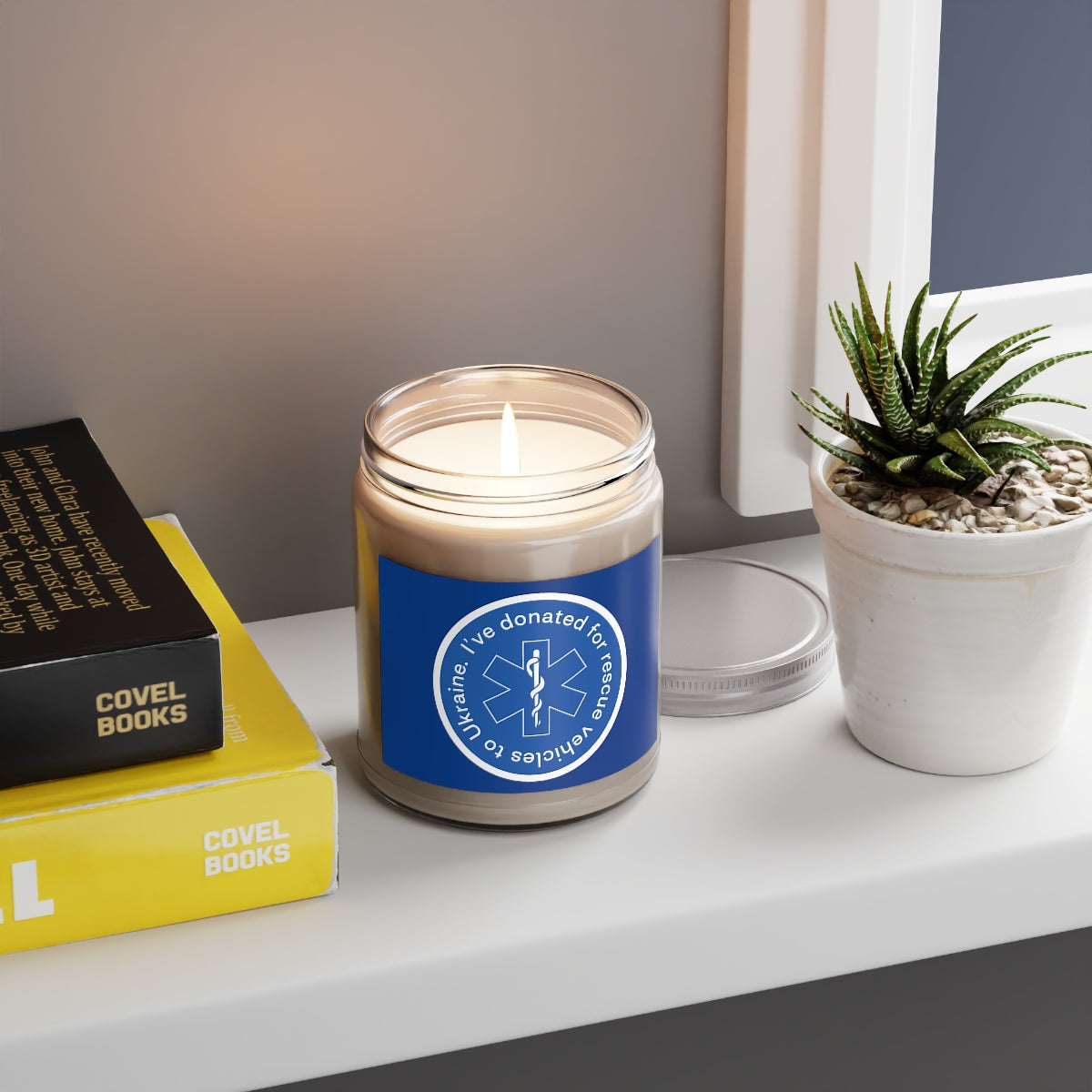 Donated - 100% Ecological Soy Wax Scented Candle (lasts 50-60h)