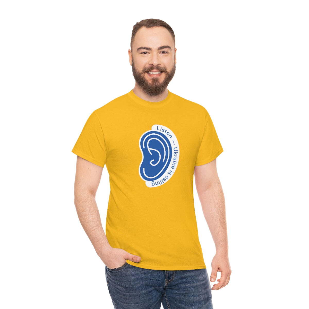 Hören Sie den Anruf der Ukraine - Unisex-T-Shirt