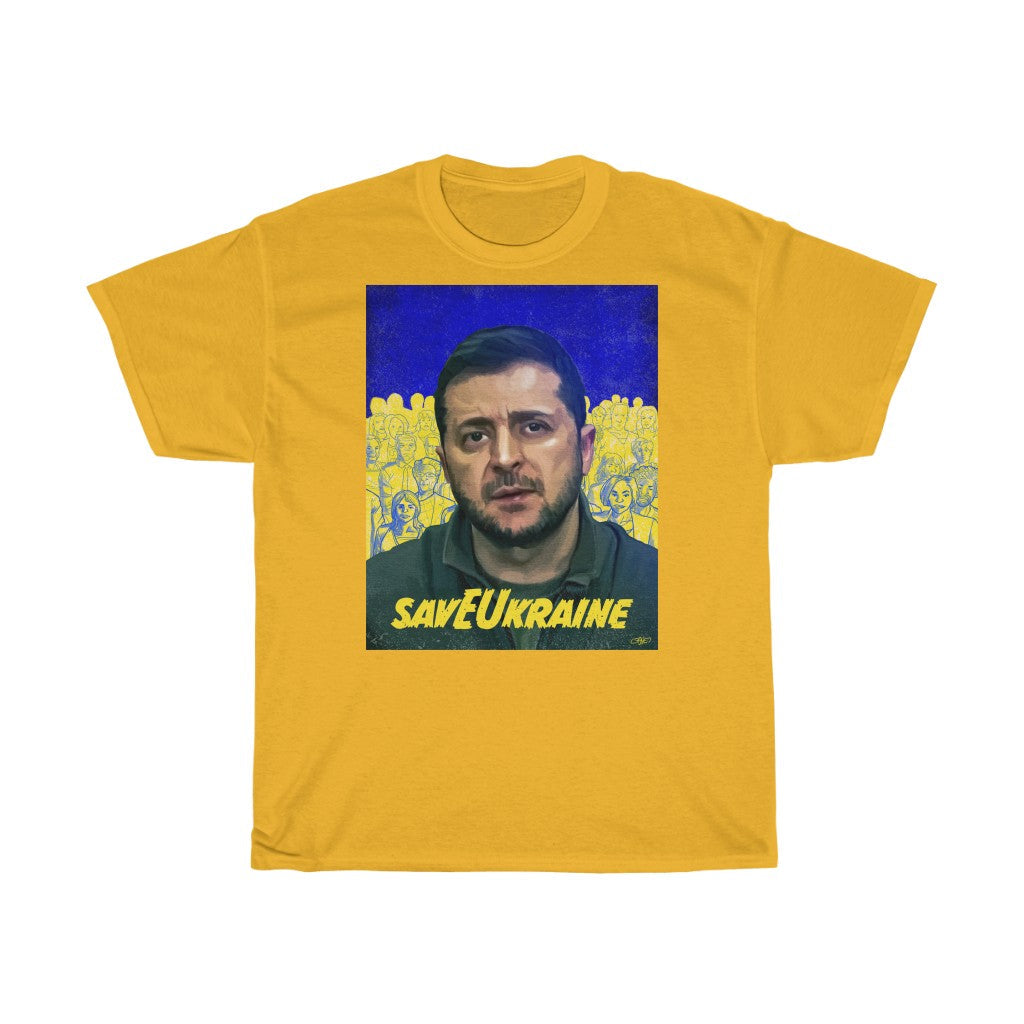 savEUkraine by LeonelLopes Unisex Cotton T-Shirt
