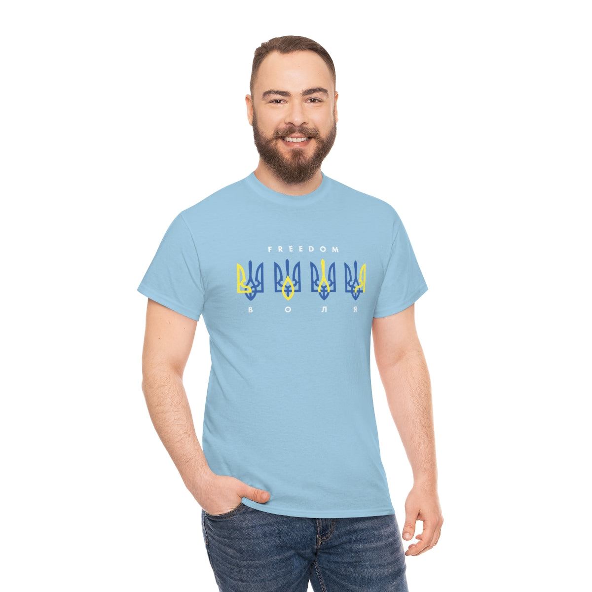 Freedom by Mykola Matviichuk Unisex Cotton T-Shirt