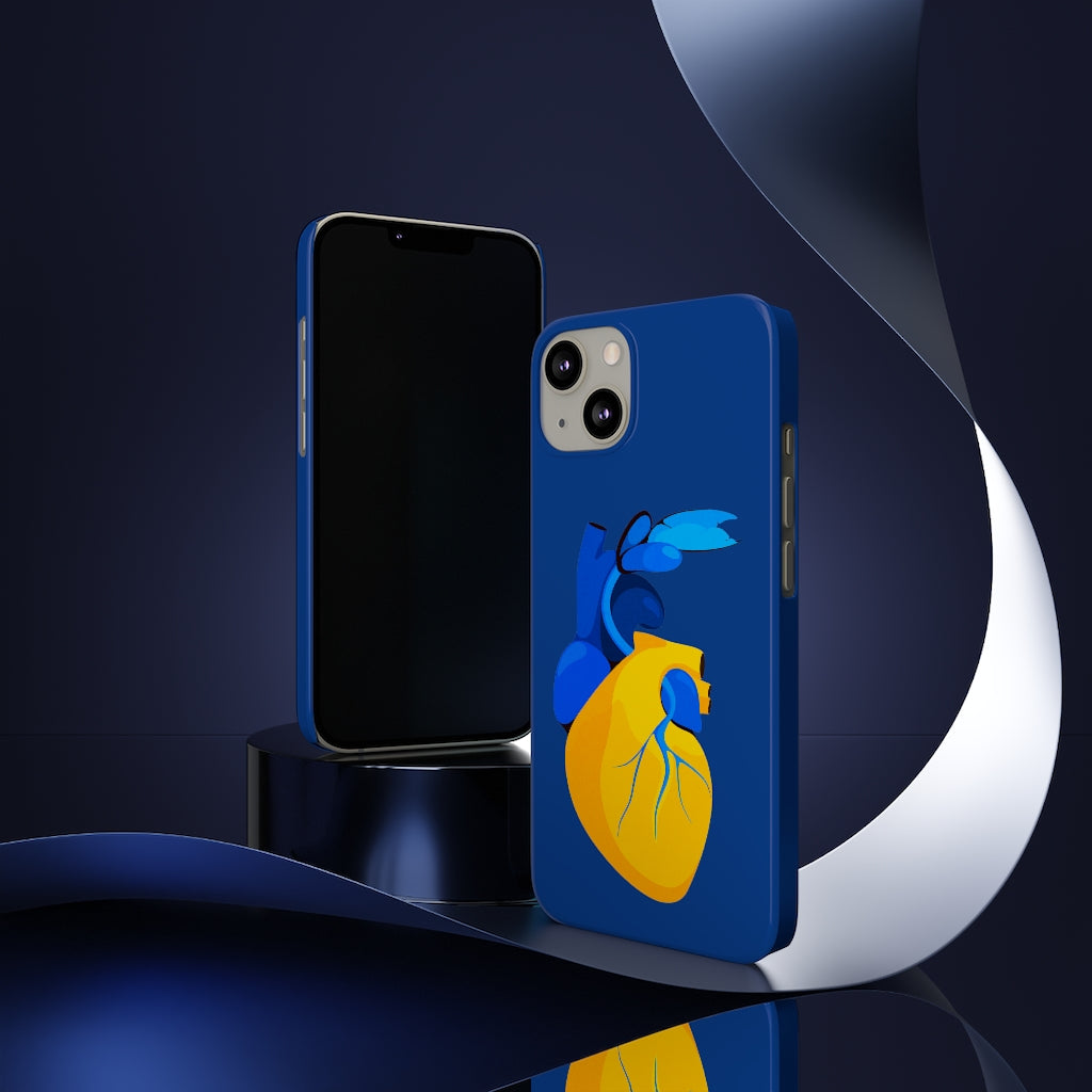Ukraine Heart Slim Phone Case