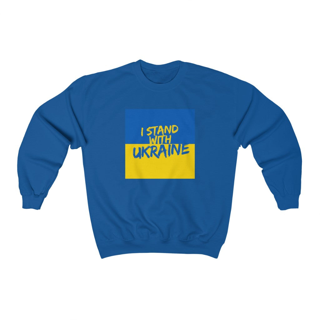 I Stand With Ukraine Unisex Heavy Blend™ Crewneck Sweatshirt