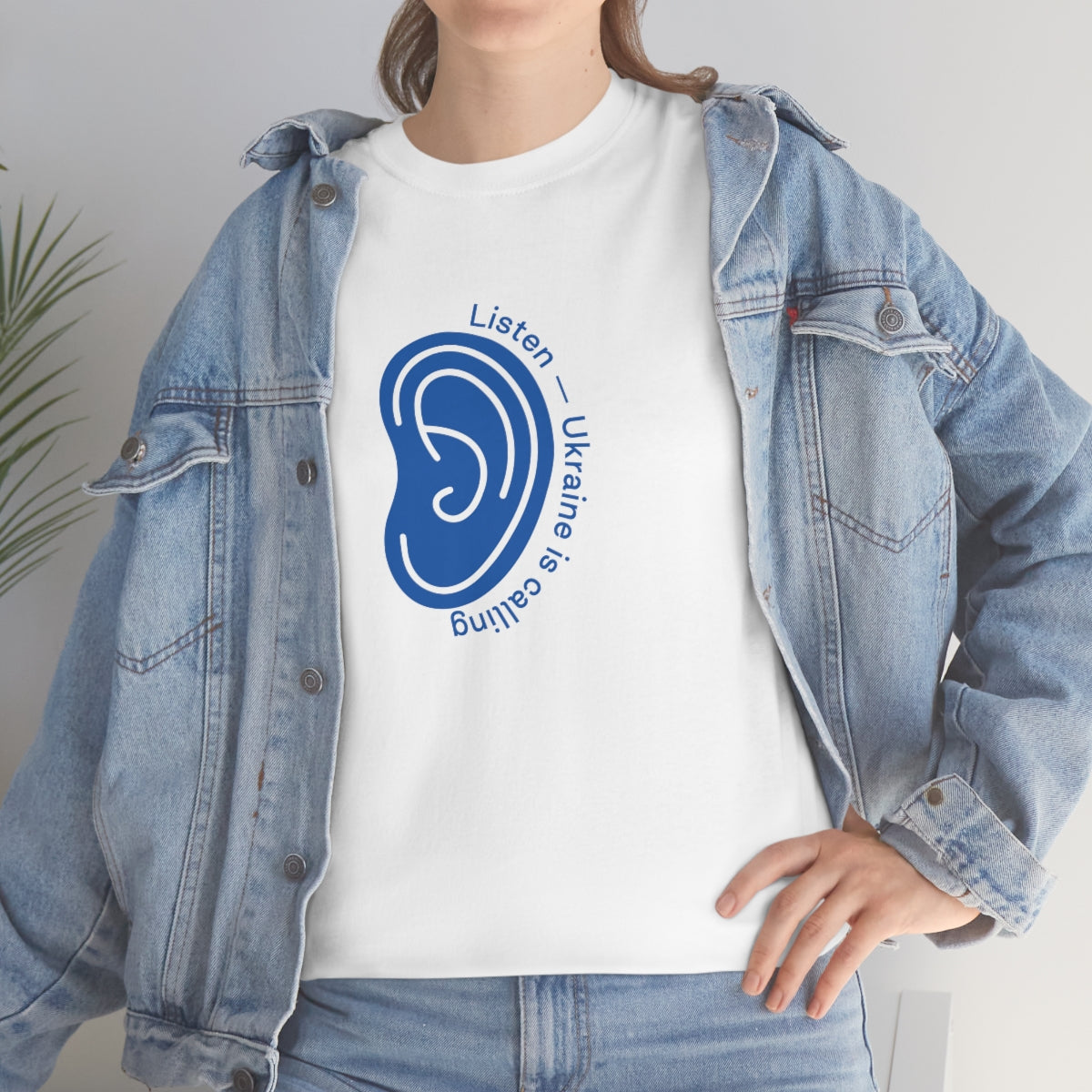 Hören Sie den Anruf der Ukraine - Unisex-T-Shirt