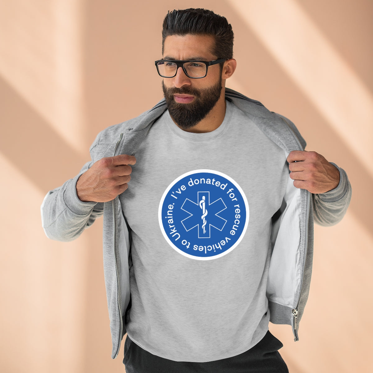 Donated - Unisex Premium Crewneck Sweatshirt