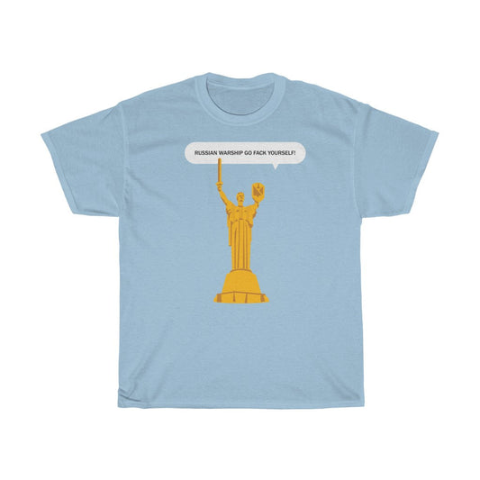 Mutterland von Oksana Fedko Unisex T-Shirt aus Baumwolle