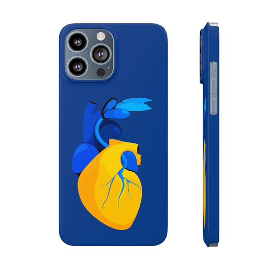 Ukraine Heart Slim Phone Case