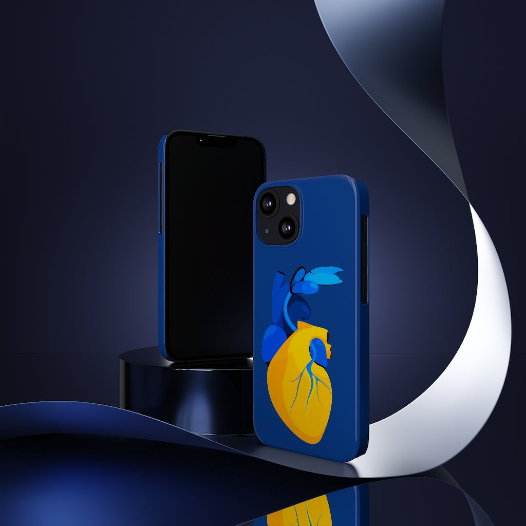 Ukraine Heart Slim Phone Case