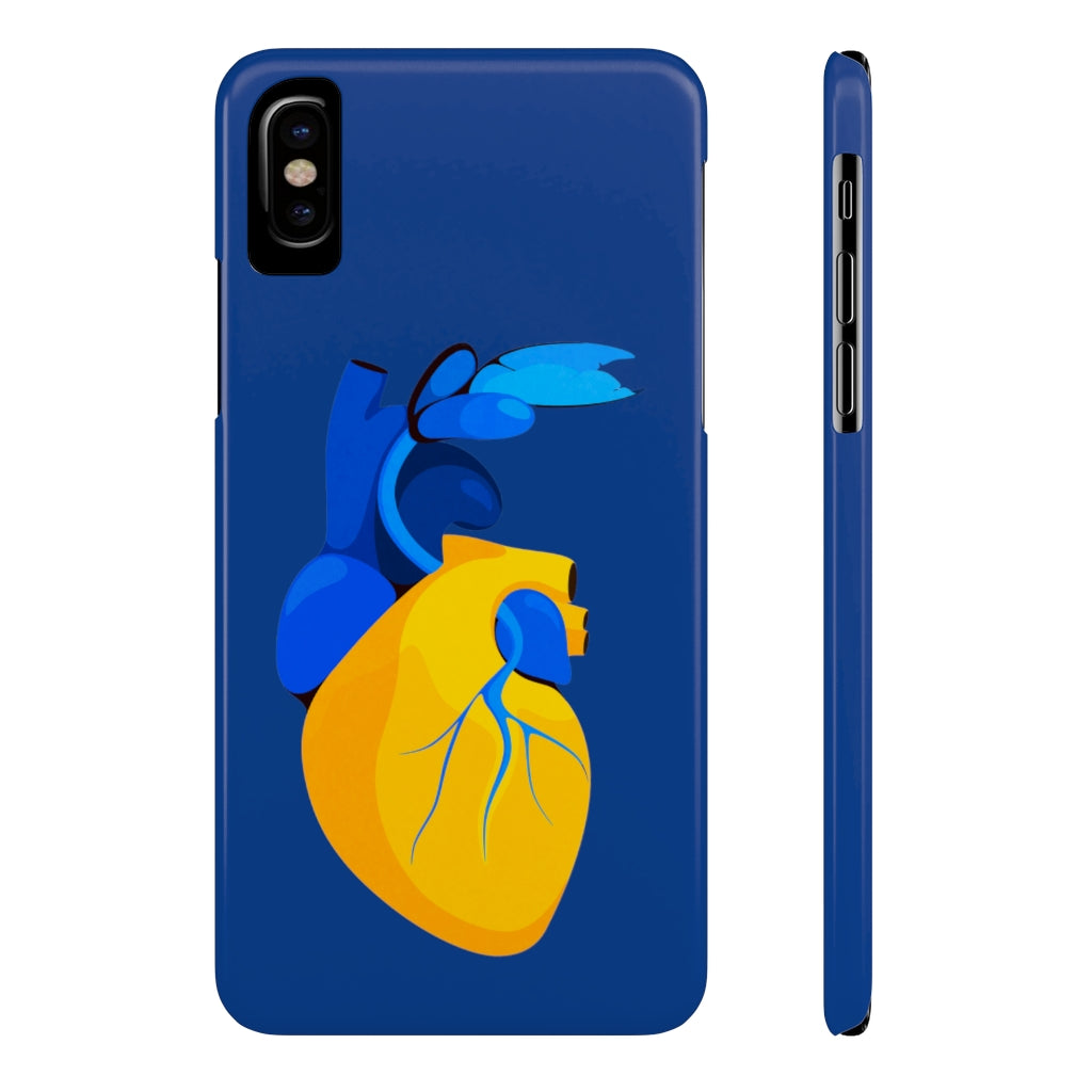 Ukraine Heart Slim Phone Case