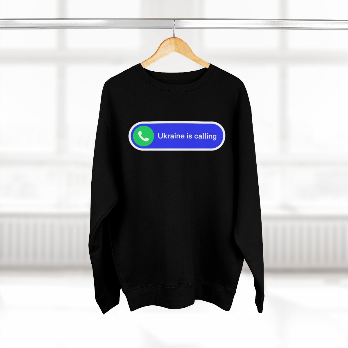 Ukraine Is Calling - Unisex Premium Crewneck Sweatshirt