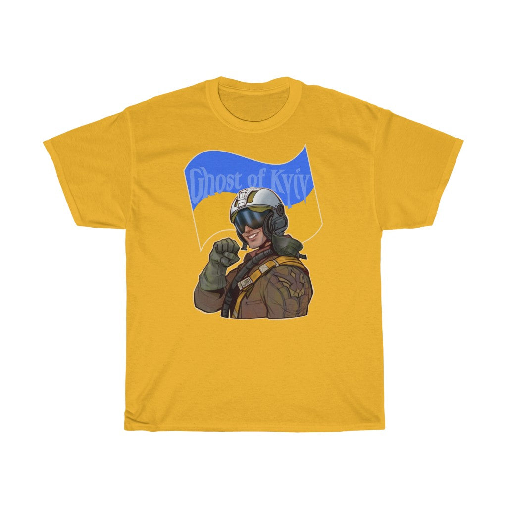 Ghost Of Kyiv by Ani Larmina Unisex Cotton T-Shirt