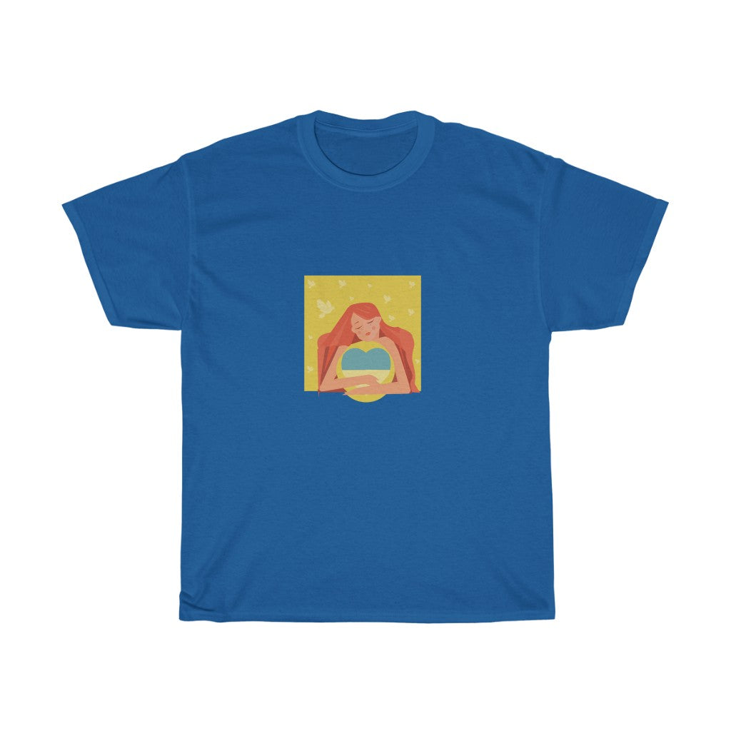 Ukrainisch von Anastasiia Dodul Unisex T-Shirt aus Baumwolle