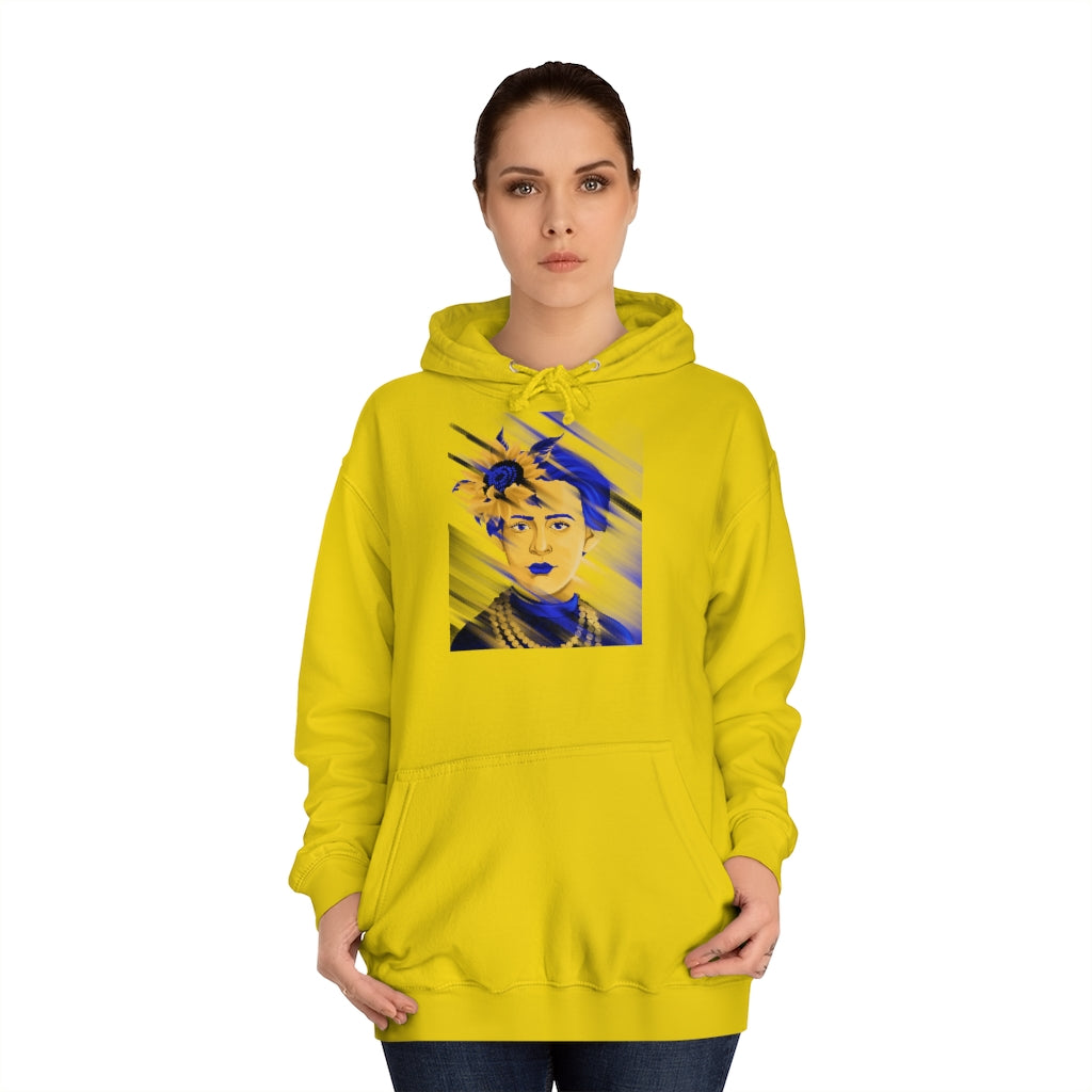 Lesya Ukrainka by Polina Skurykhina Unisex College Hoodie