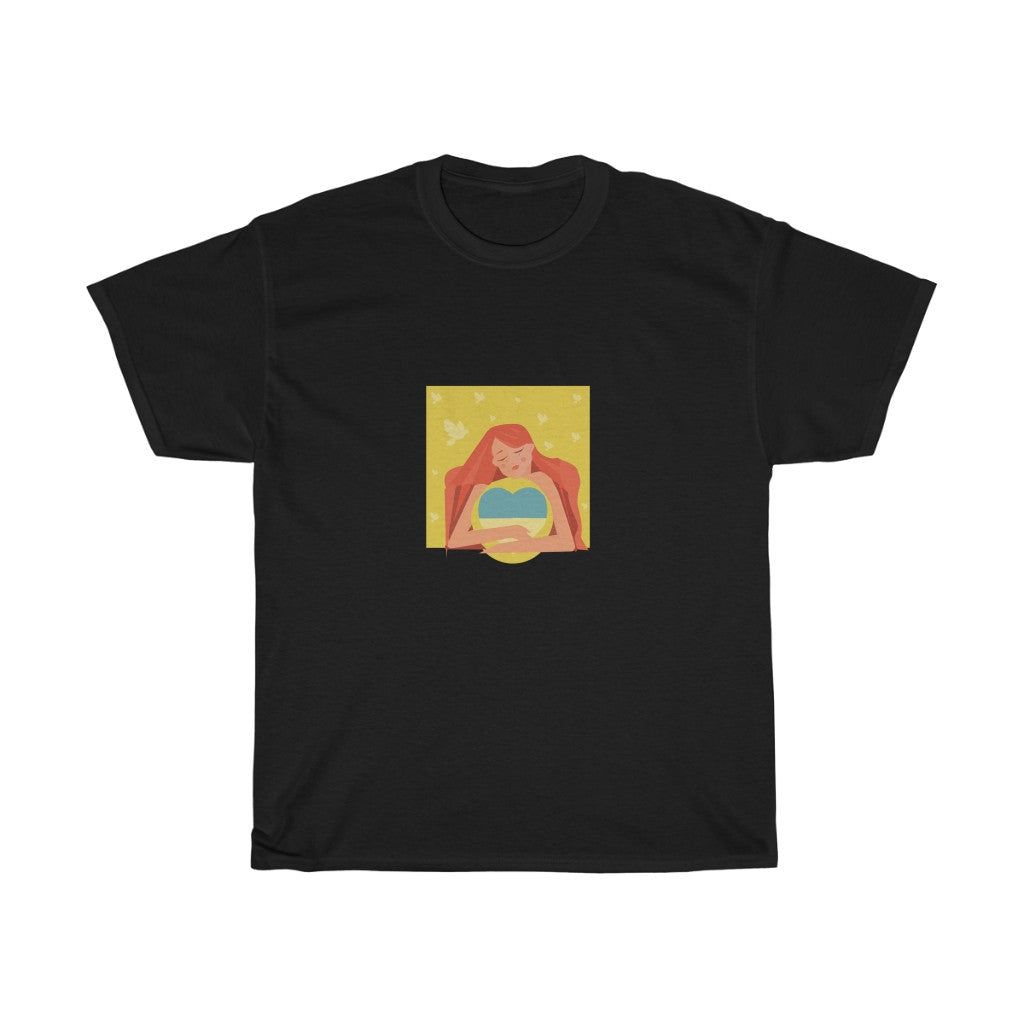 Ukrainisch von Anastasiia Dodul Unisex T-Shirt aus Baumwolle
