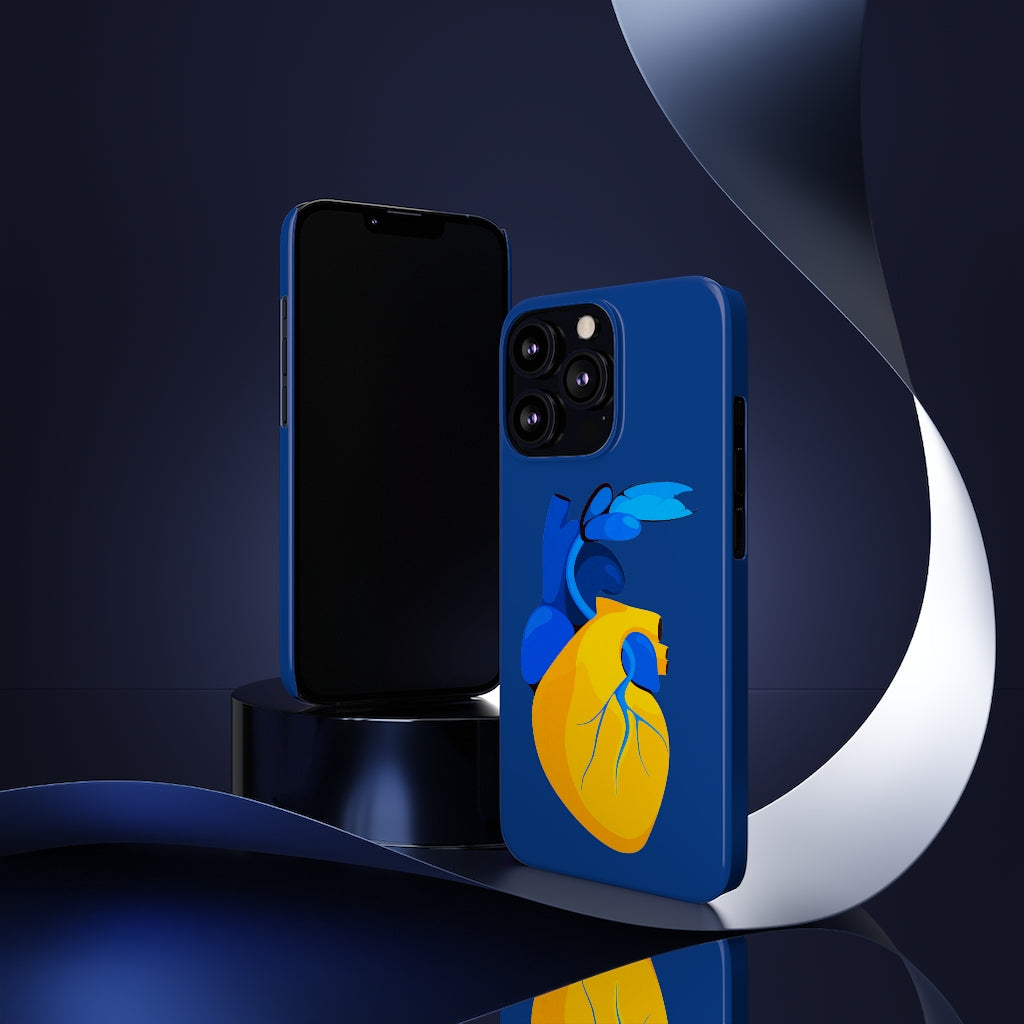Ukraine Heart Slim Phone Case
