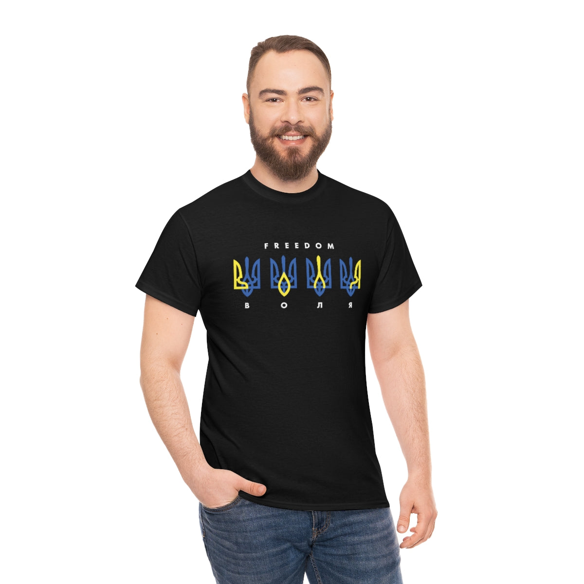 Freedom by Mykola Matviichuk Unisex Cotton T-Shirt