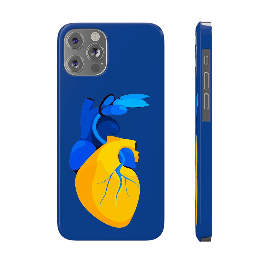 Ukraine Heart Slim Phone Case