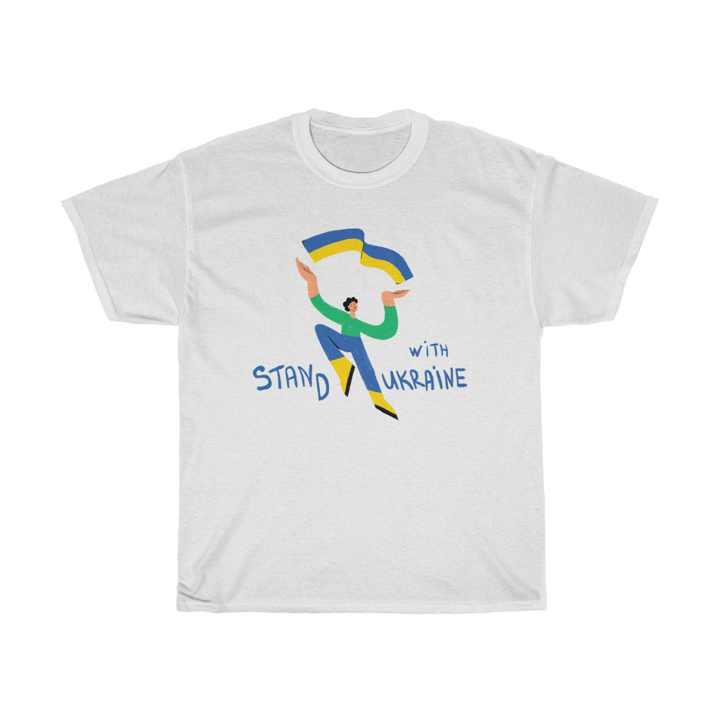 Stand With Ukraine by Kati Prusenko Unisex Heavy Cotton T-Shirt