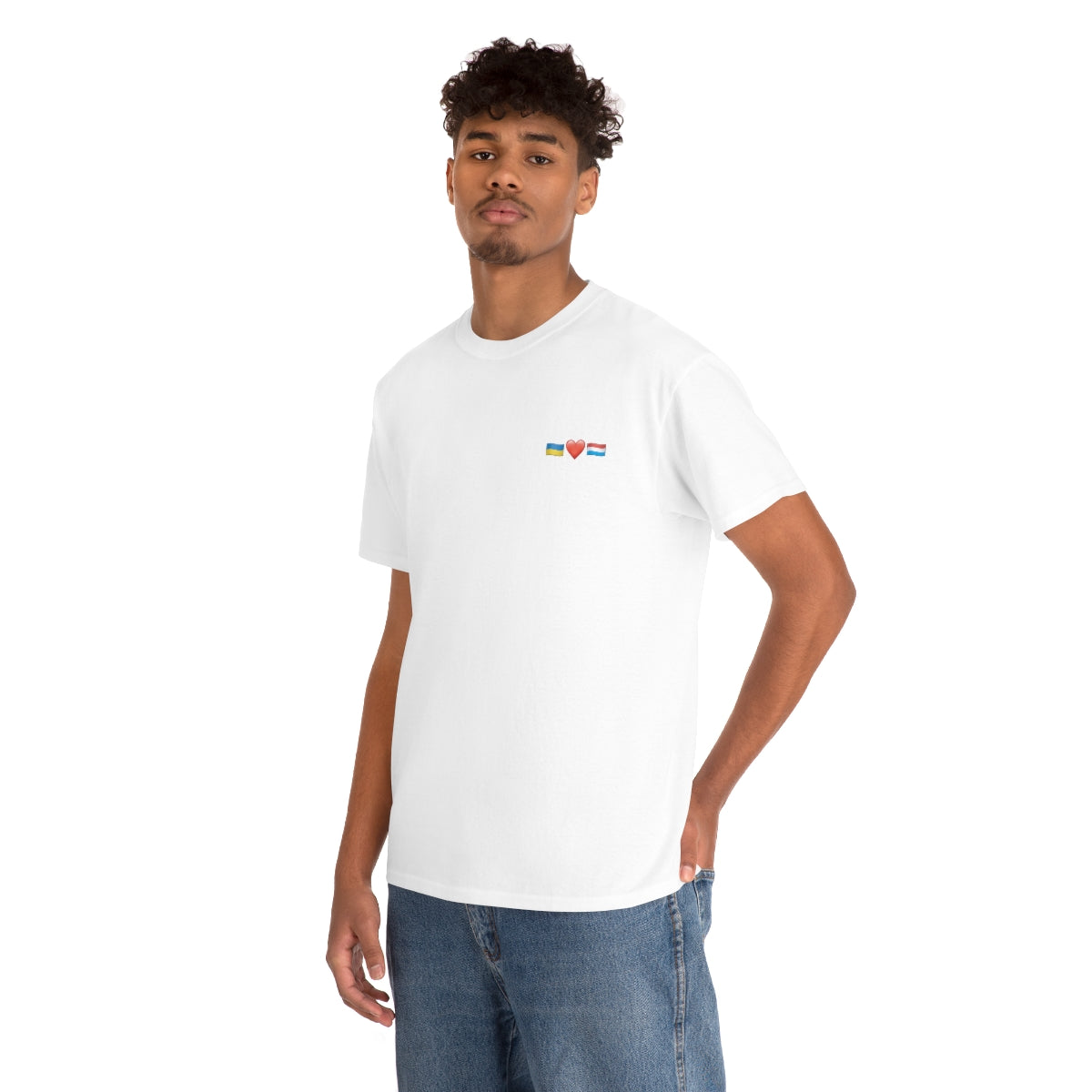 Luxemburgs Unterstützung - doppelseitiges Unisex-T-Shirt