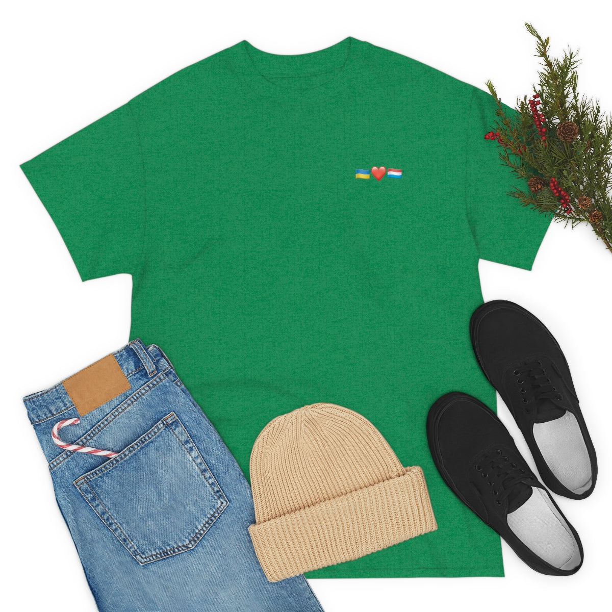 Luxemburgs Unterstützung - doppelseitiges Unisex-T-Shirt