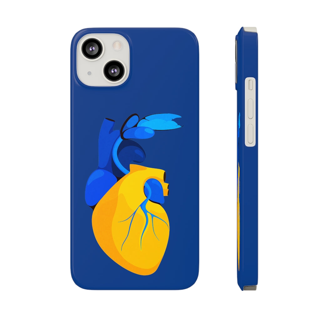 Ukraine Heart Slim Phone Case
