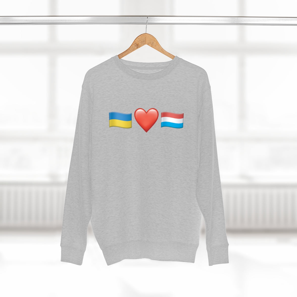 Luxembourg's Support - Unisex Premium Crewneck Sweatshirt