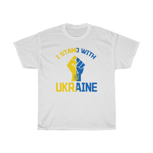 I Stand With Ukraine Unisex Cotton T-Shirt