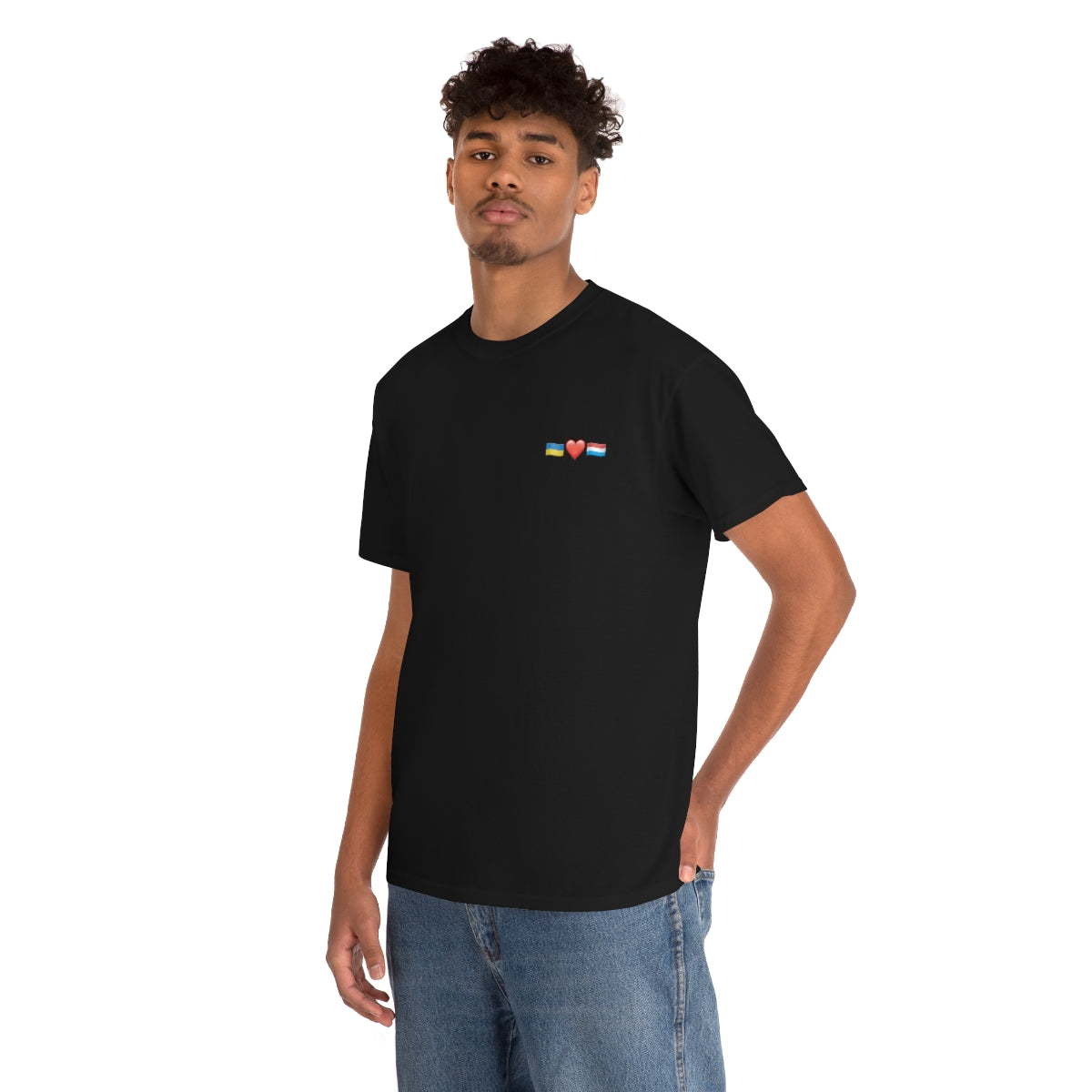 Luxemburgs Unterstützung - doppelseitiges Unisex-T-Shirt