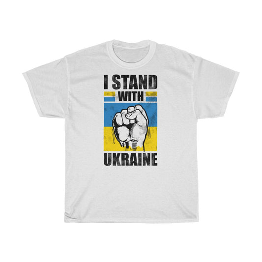 I Stand With Ukraine Unisex Cotton T-Shirt