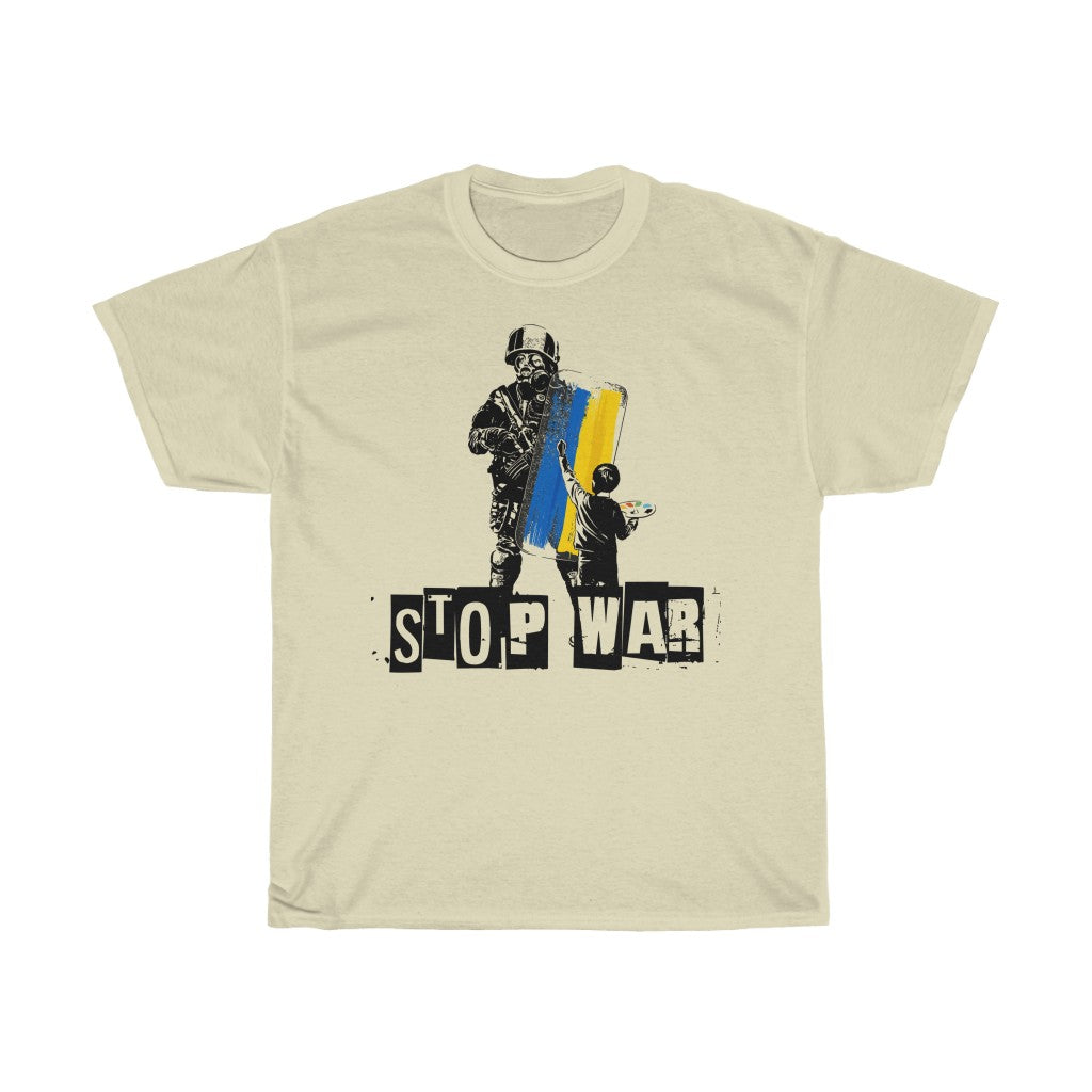 Stop War Ukraine Unisex Cotton T-Shirt