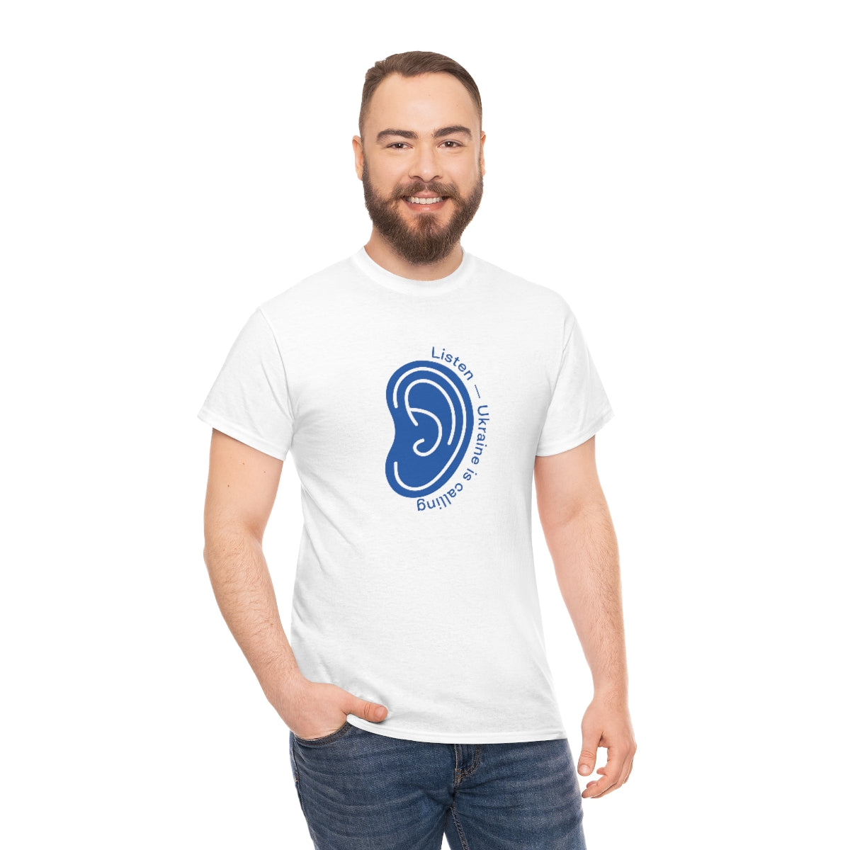 Hören Sie den Anruf der Ukraine - Unisex-T-Shirt