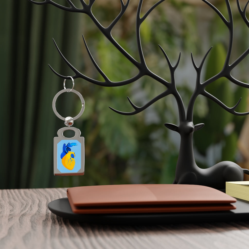 Hearts For Ukraine by Eglė Plytnikaitė Rectangle Photo Keyring