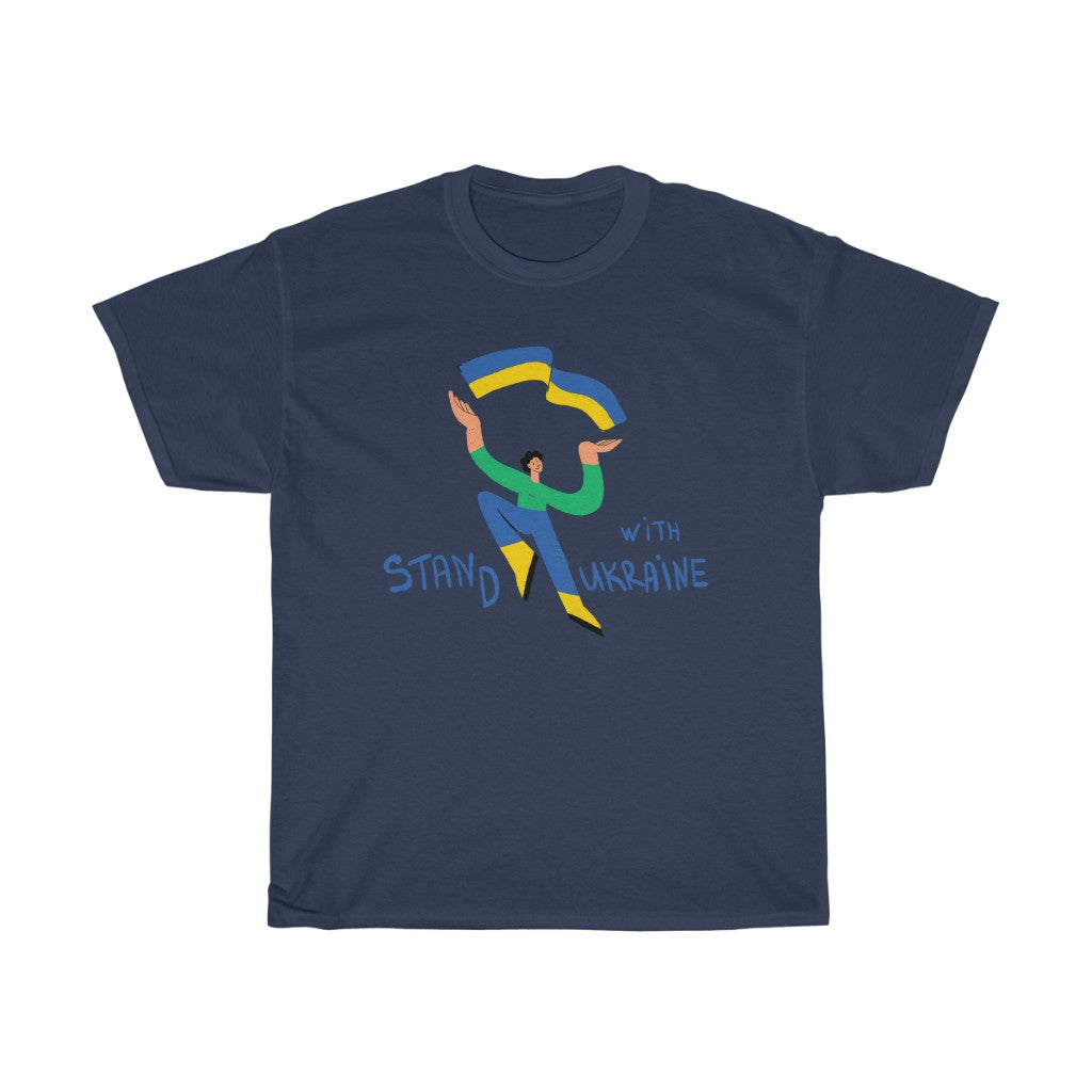 Stand With Ukraine by Kati Prusenko Unisex Heavy Cotton T-Shirt