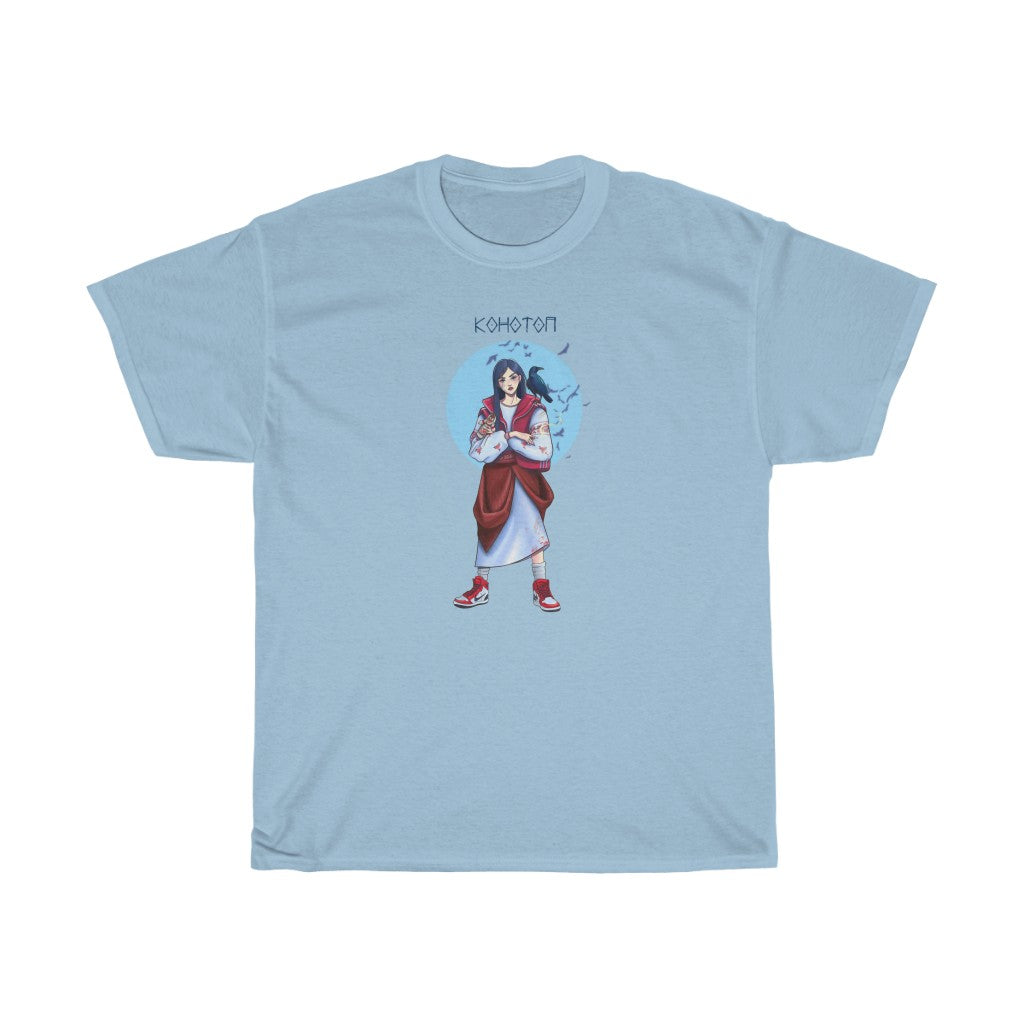 Konotop Girl by Natasha Le Unisex Cotton T-Shirt