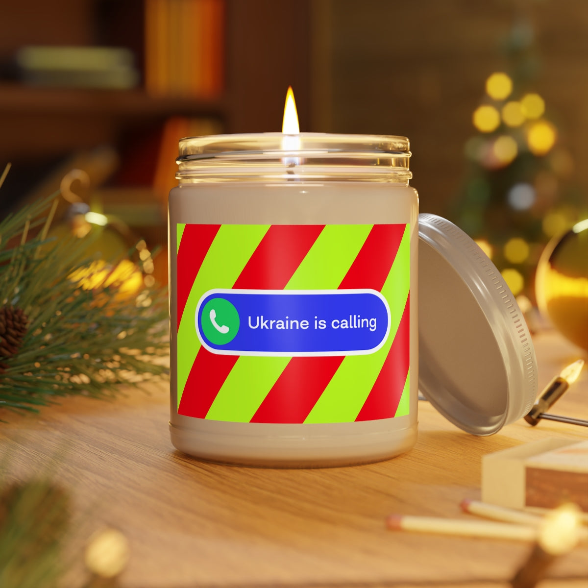 Ukraine's Calling - 100% Ecological Soy Wax Scented Candle (lasts 50-60h)