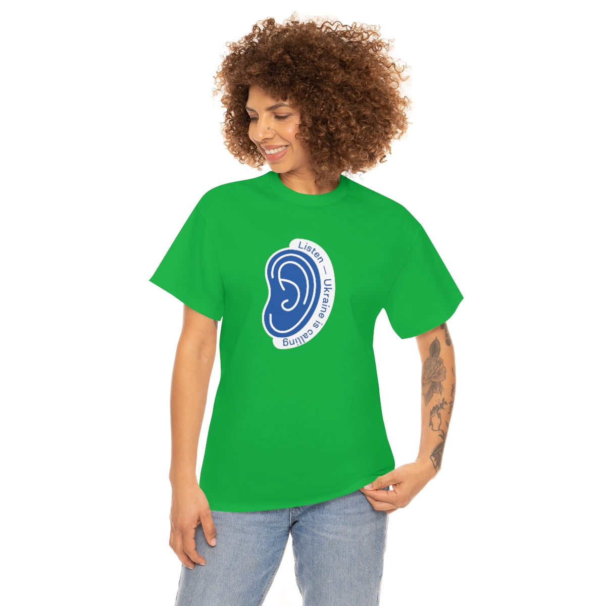 Hören Sie den Anruf der Ukraine - Unisex-T-Shirt