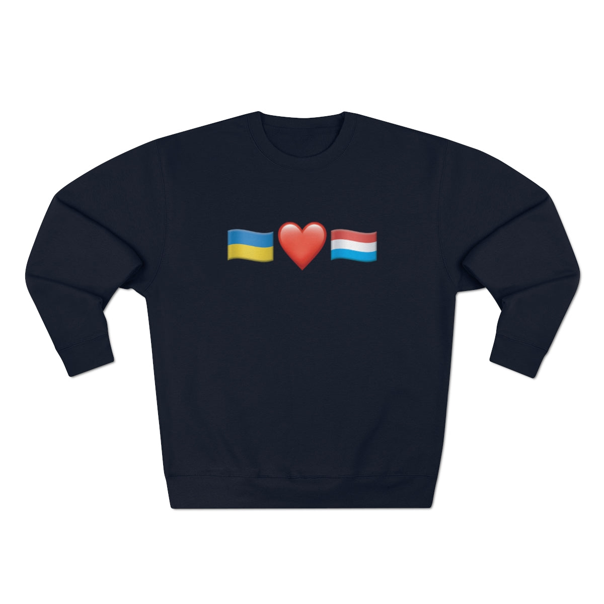 Luxembourg's Support - Unisex Premium Crewneck Sweatshirt
