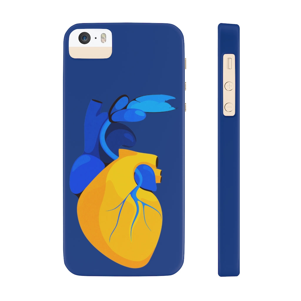 Ukraine Heart Slim Phone Case