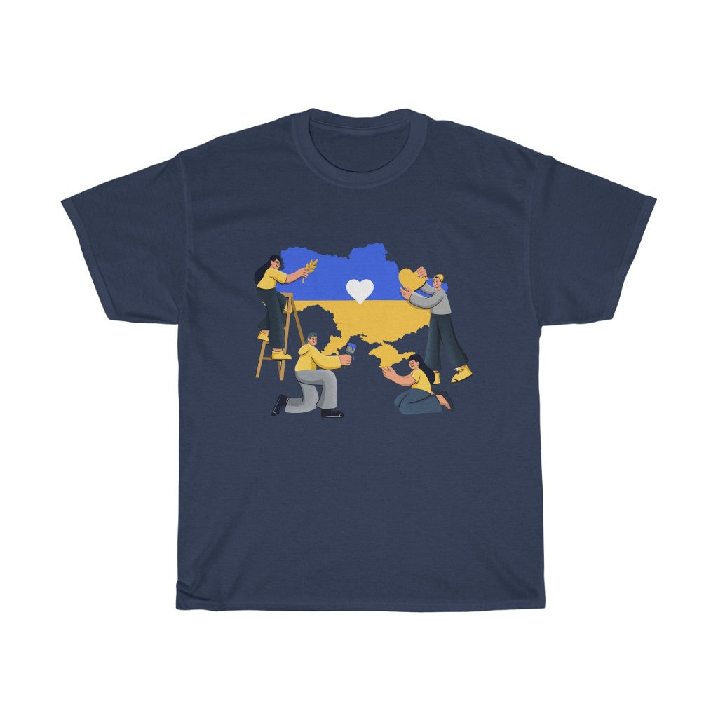 Ukraine by Polina Unisex Cotton T-Shirt