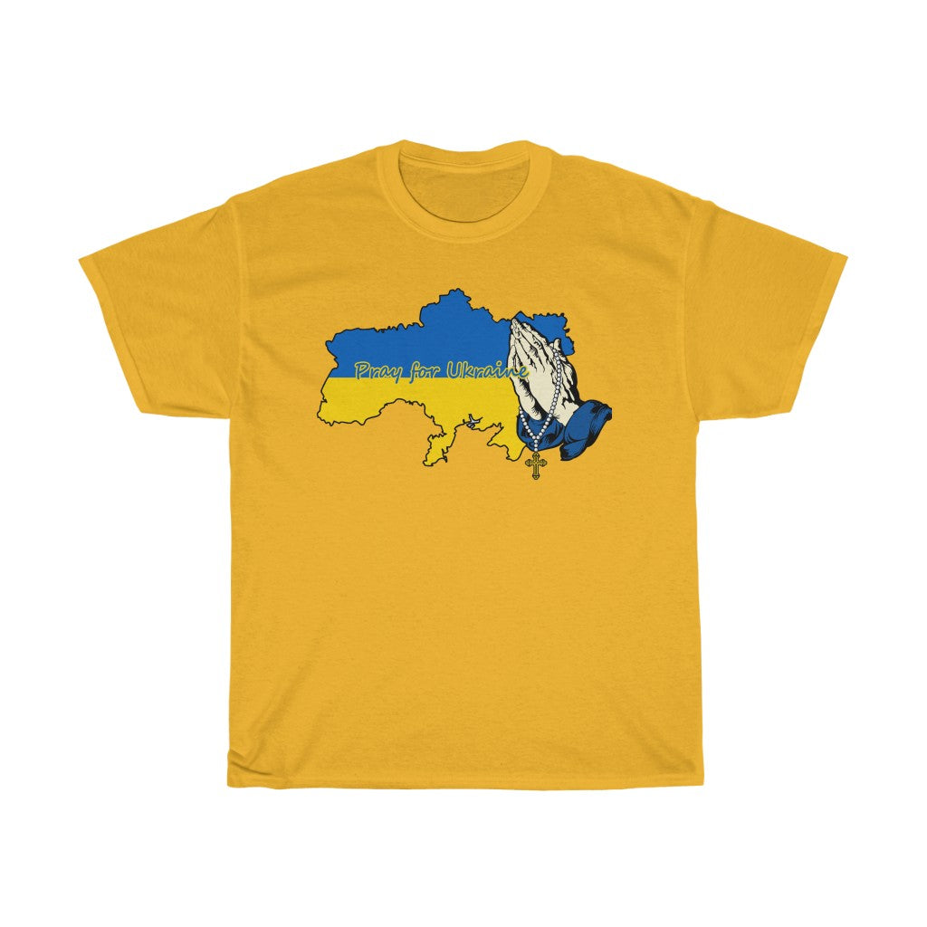 Pray For Ukraine Unisex Cotton T-Shirt