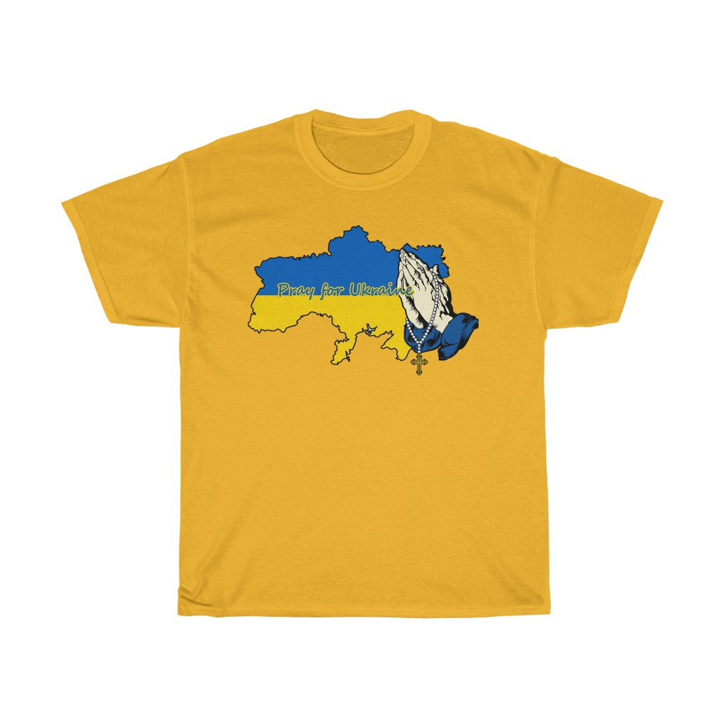 Pray For Ukraine Unisex Cotton T-Shirt