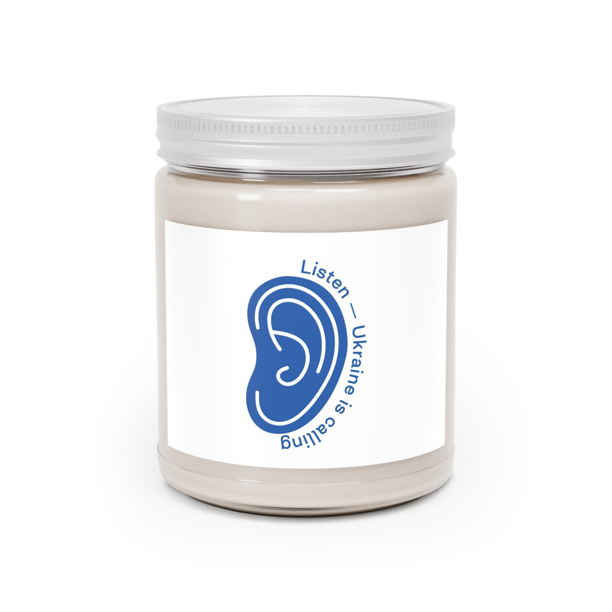 Listen To Ukraine's Call - 100% Ecological Soy Wax Scented Candle (lasts 50-60h)