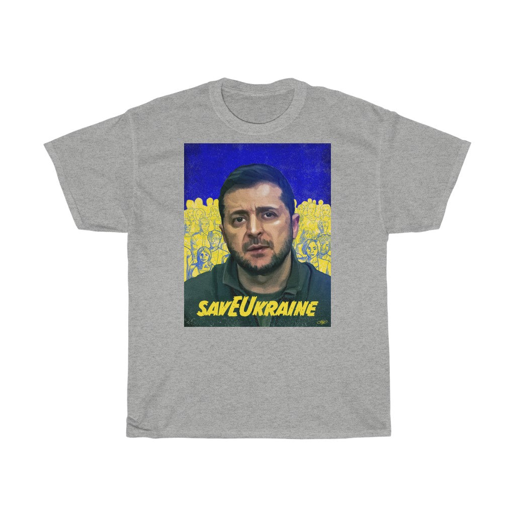 savEUkraine by LeonelLopes Unisex Cotton T-Shirt