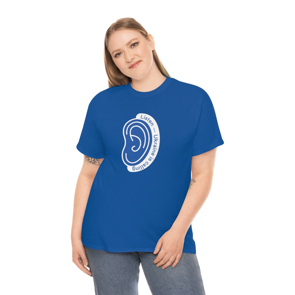 Hören Sie den Anruf der Ukraine - Unisex-T-Shirt