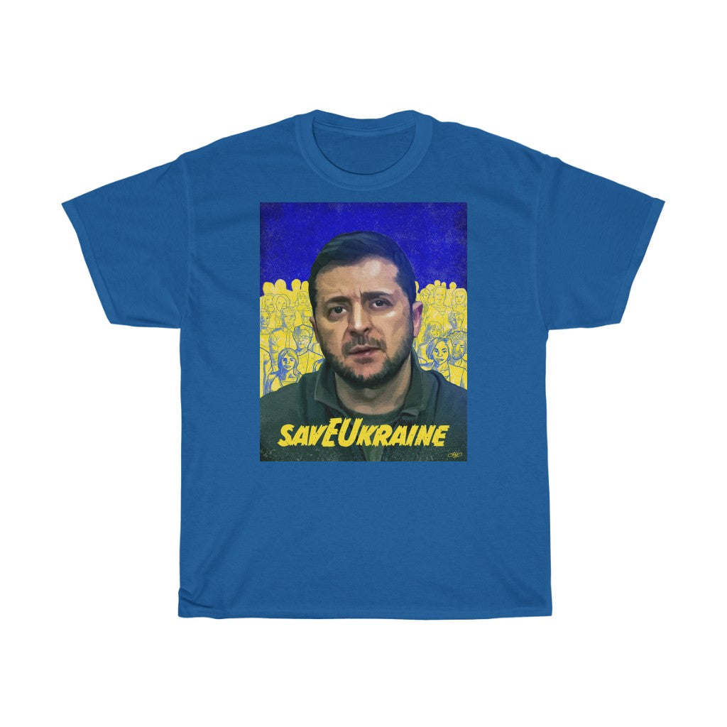 savEUkraine by LeonelLopes Unisex Cotton T-Shirt