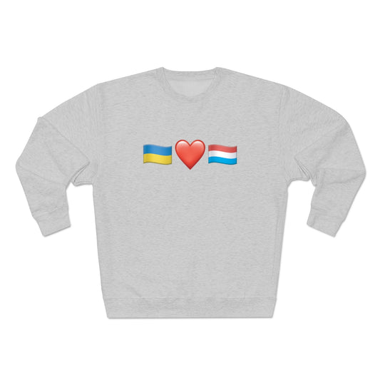 Luxembourg's Support - Unisex Premium Crewneck Sweatshirt