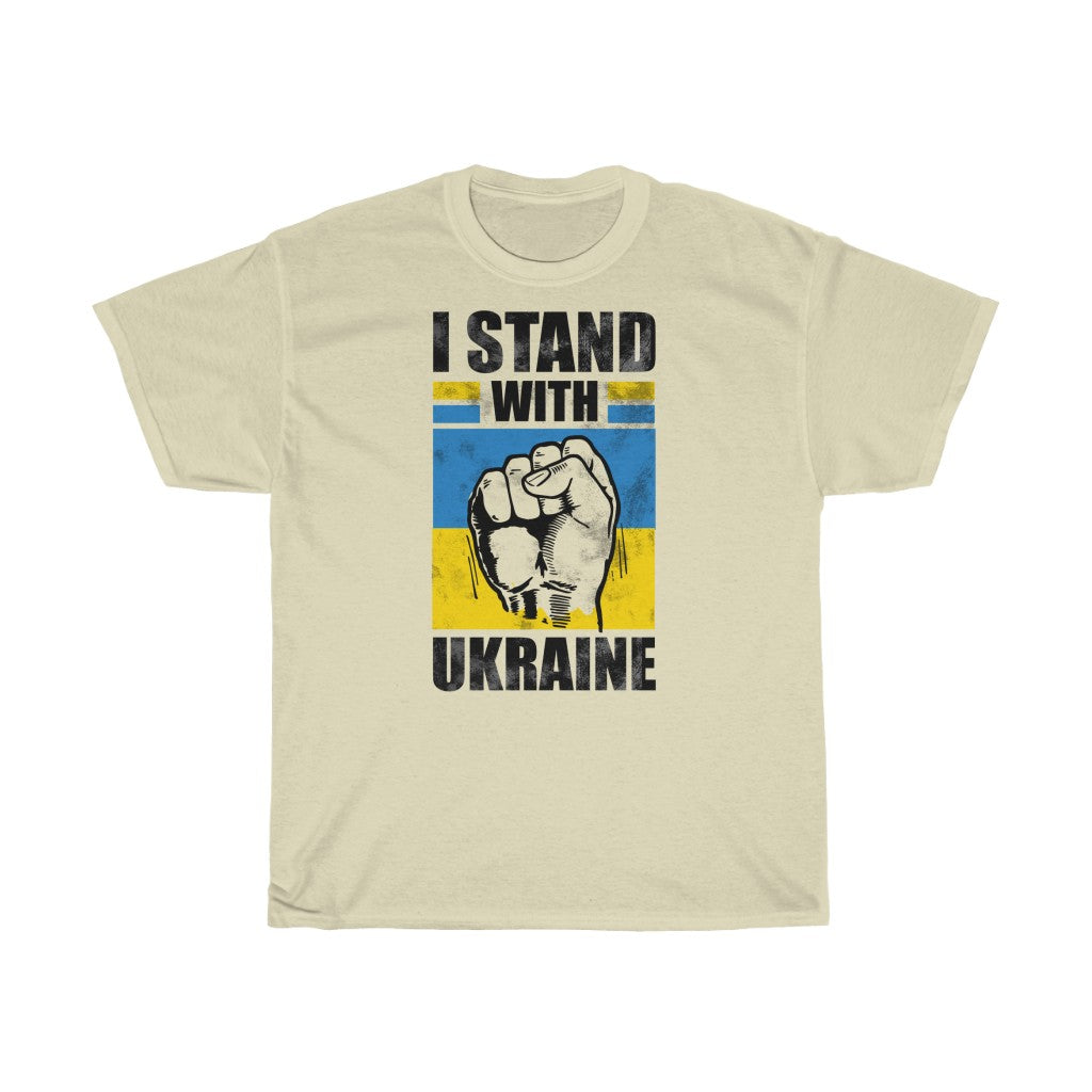 I Stand With Ukraine Unisex Cotton T-Shirt