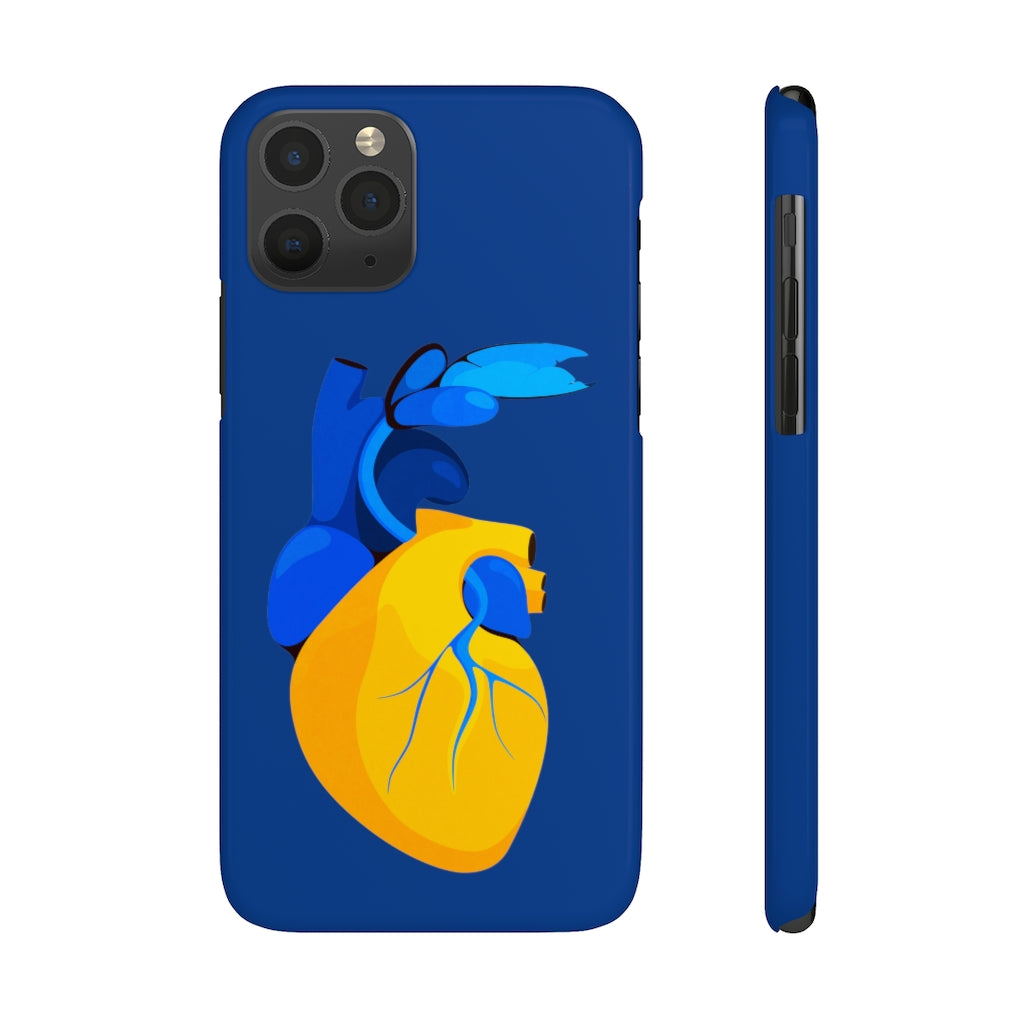 Ukraine Heart Slim Phone Case