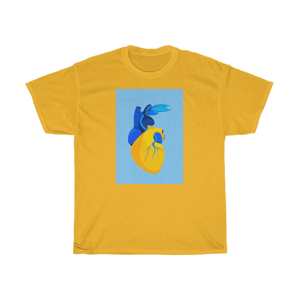 Hearts for Ukraine by Eglė Plytnikaitė Unisex Cotton T-Shirt